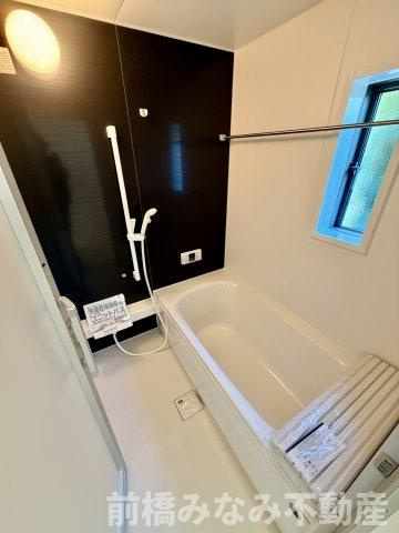 【新築】前橋市大利根町第2　１号棟(全２棟)　クレイドルガーデン　新築建売分譲の浴室|きれいなお風呂です