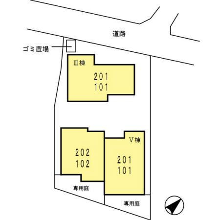 アケボノ　Ⅴの区画図