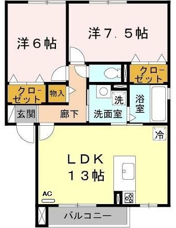 レセンテ寿の間取り