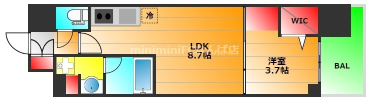 アーバネックス難波WESTの間取り