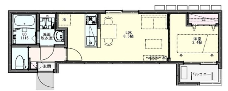 ＫＥＩＡＩ　ＲＥＳＩＤＥＮＣＥ　北越谷の間取り