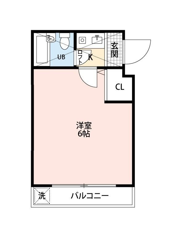 ローズアパートQ65番館の間取り