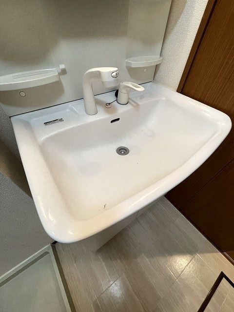 サンハイム常吉の洗面所|忙しい朝には欠かせない洗面所です