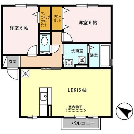 サンハイム常吉の間取り