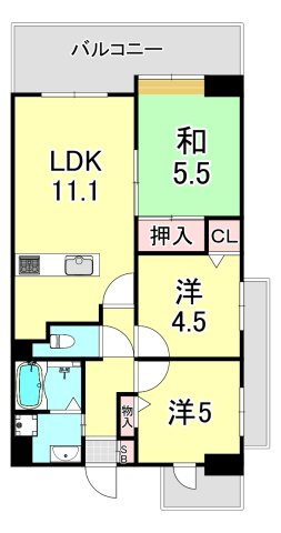 ベルレコルテ浜辺の間取り