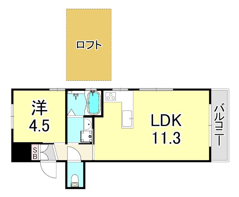 ジョイフルハイツ五番館の間取り