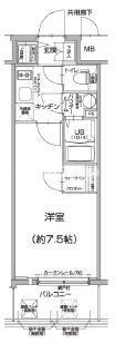 エスリード大阪城PREMIERの間取り