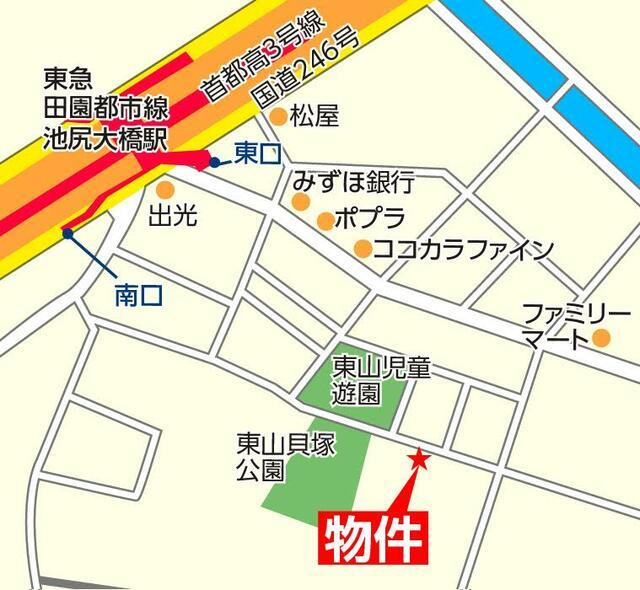 アンベリール東山の地図