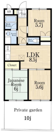 io甲子園Ⅰ番館の間取り