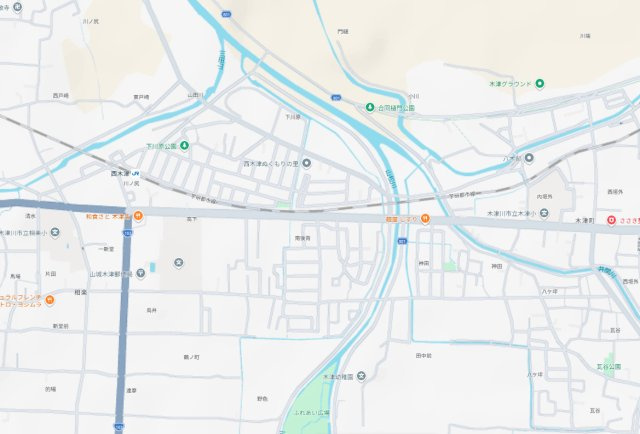 木津川市木津南後背　第7期　新築一戸建ての地図