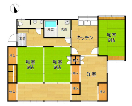 DY諏訪野町貸家の間取り