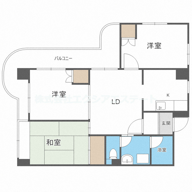 エスポワール住之江公園の間取り