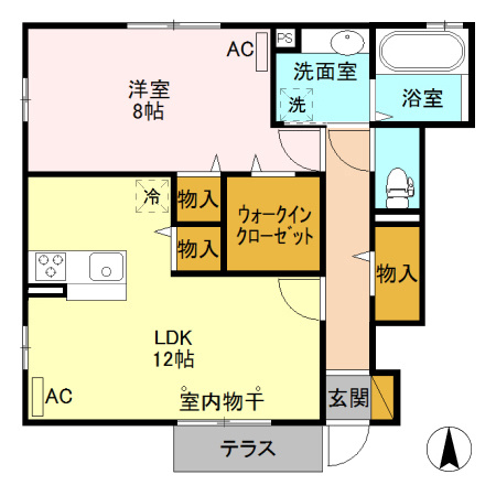 京和風　宇治　華棟の間取り