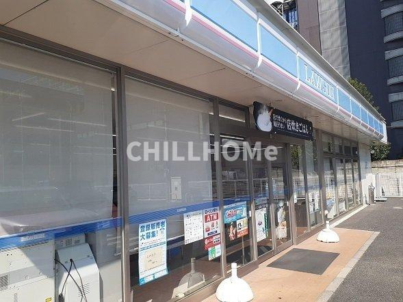 クラール　島野　Ａの周辺|ローソン高崎インター店まで280m
当社、チルホームのHPもご覧ください(^^)/物件情報多数♪