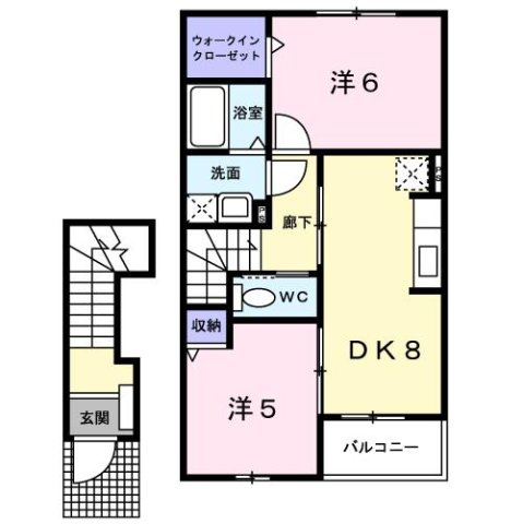 クレディ　パーク　Ｃの間取り