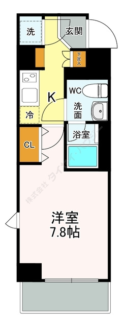 スカイステージ築地の間取り