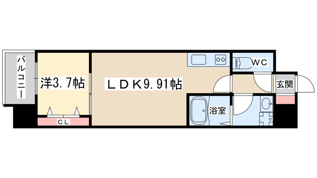 【間取り】 | アートレジデンス梅田北1