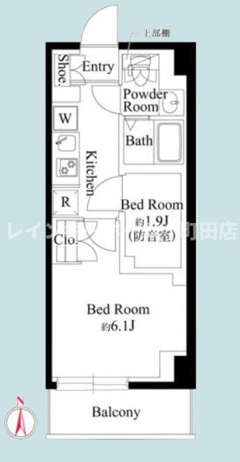 クリオラモード町田サウンドテラス※初期費用分割後払いサービス利用可能物件の間取り