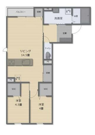 山川新築アパート（仮）の間取り