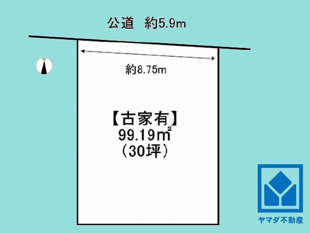 伏見区深草西浦町１丁目の土地図