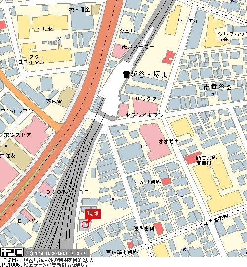 菱和パレス田園調布東の地図