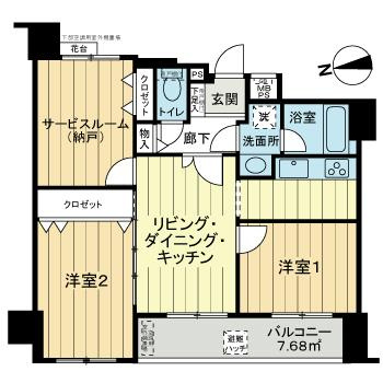 ライオンズシティ武蔵小金井の間取り