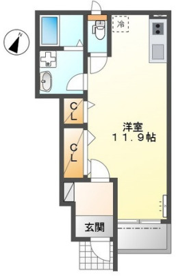 【間取り】 | ソーコービラージュ１ | ネット使用料無料！