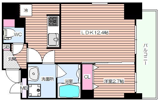 【間取り】 | フレール江坂レジデンシャル