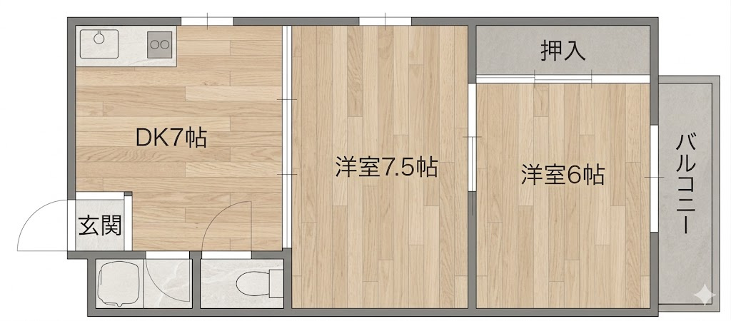 タカイレジデンスの間取り