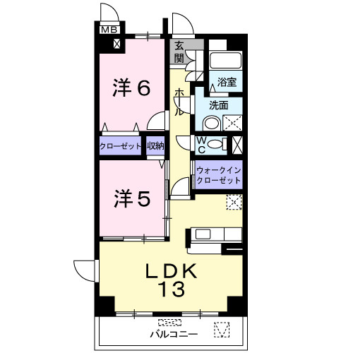 ガーデンヒルズ上ノ山1の間取り