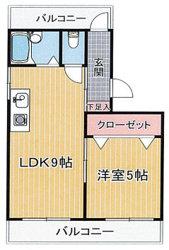 スプリングコート六甲（セパレート）の間取り