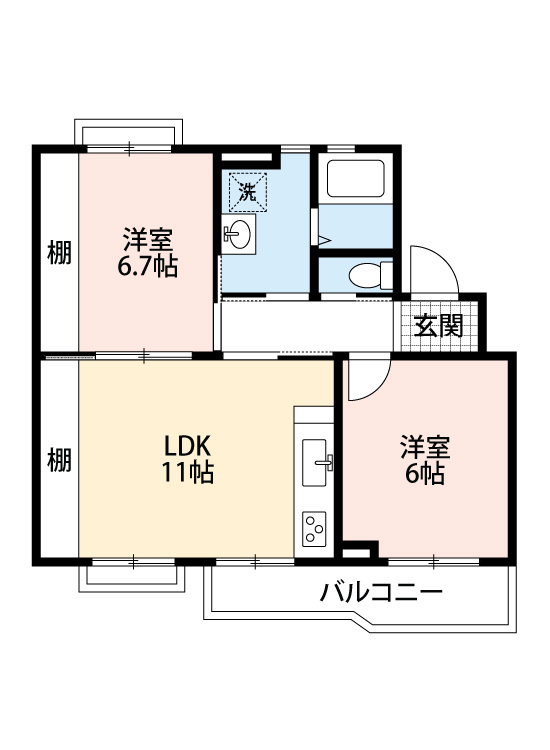シンプルタウン　　刈谷市の賃貸ならクラスホーム刈谷店の間取り