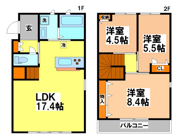 小金井市東町２丁目のタウンの間取り