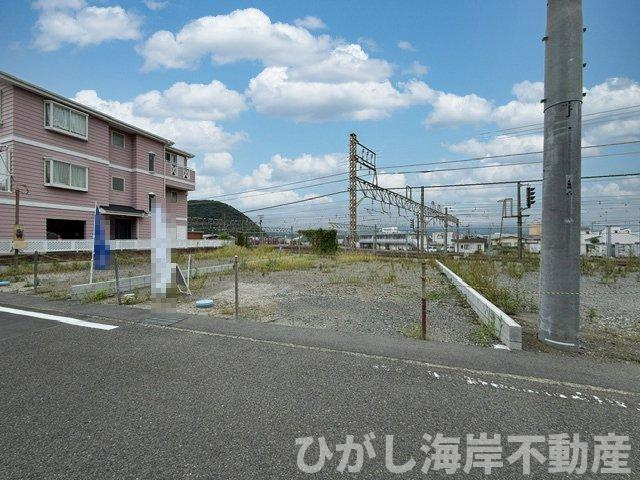 平塚市黒部丘　新築戸建　全２棟の外観|8月29日撮影　建築前　現地外観