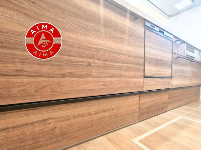 筑紫野市二日市北6丁目第3-1棟（1号棟）の内観：施工例|キッチン。グリル・食器洗い乾燥機・浄水器も完備。
