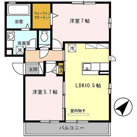 ヴィ―ブル伏尾の間取り