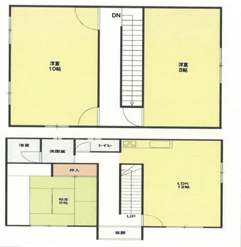 姫路市城見台３丁目　　　中古戸建の間取り