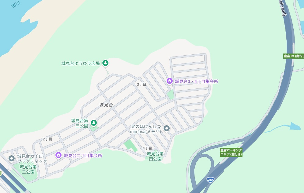 姫路市城見台３丁目　　　中古戸建の地図