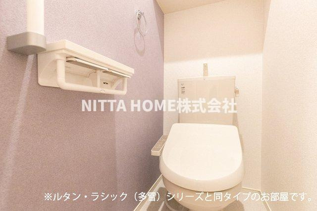 豊岡市塩津町のアパートのトイレ|【完成イメージ】温水洗浄付きのトイレです☆彡