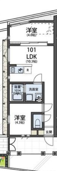 ザ・シエスタ東村山ブリックハウスの間取り