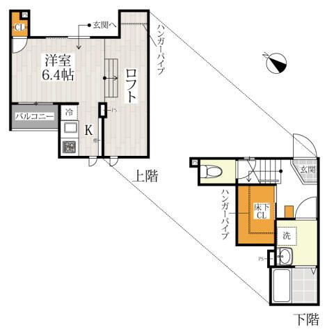 ＣＢ八潮ルフィノの間取り