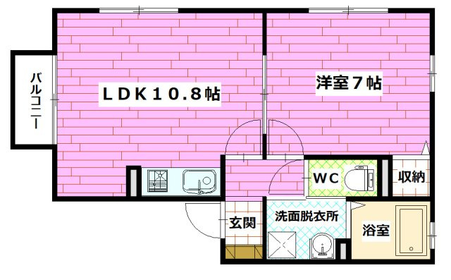 プリメーラいそあいⅡの間取り