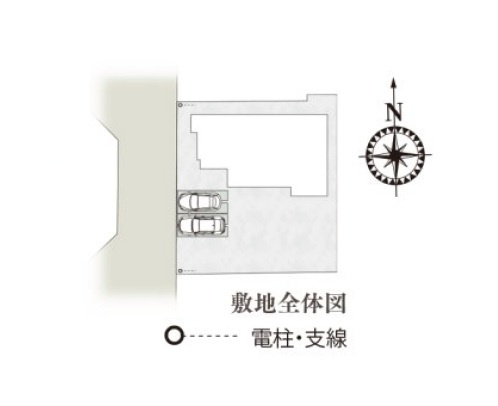 新築　太田市藪塚町第1期　1号棟の区画図|全1区画の物件です。土地約84坪。