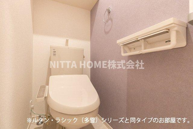 豊岡市塩津町のアパートのトイレ|【完成イメージ】温水洗浄付きのトイレです☆彡