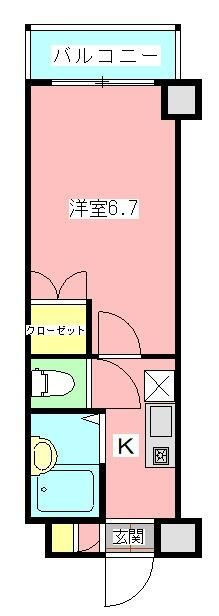 船橋市本町２丁目の賃貸マンションの間取り