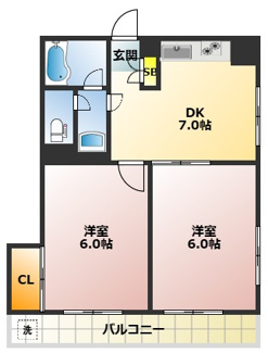【間取り】 | 第2ルナマンション