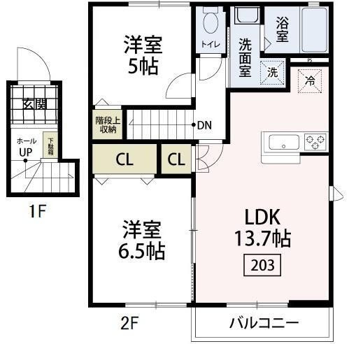 エルメゾン南栗原の間取り