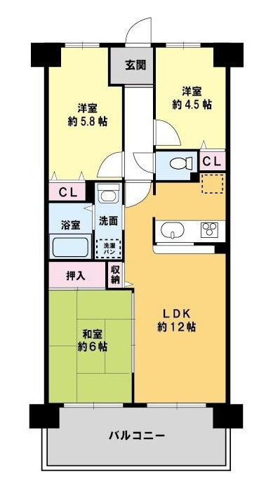キャステージパーク2番街の間取り