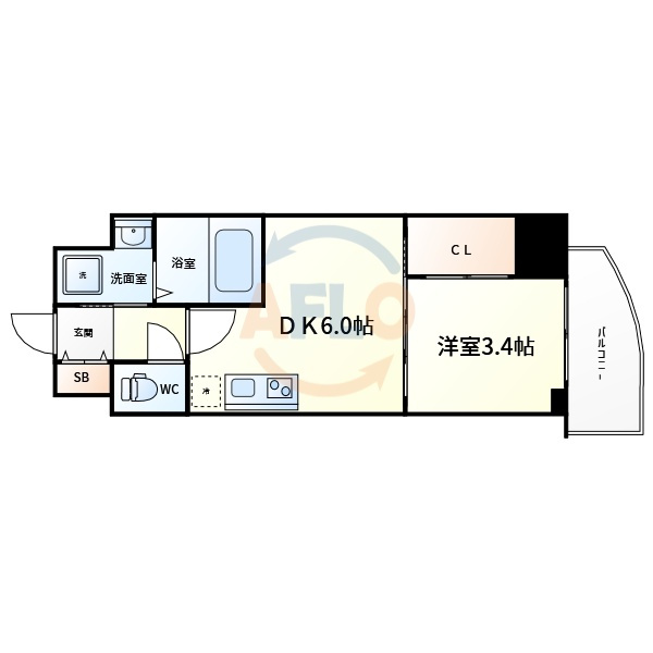 セレニテ谷町四丁目アリエの間取り|セレニテ谷町四丁目アリエ　間取り