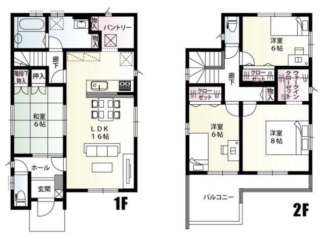 【間取り】 | 羽生市南羽生1丁目　新築戸建　全1棟　1号棟